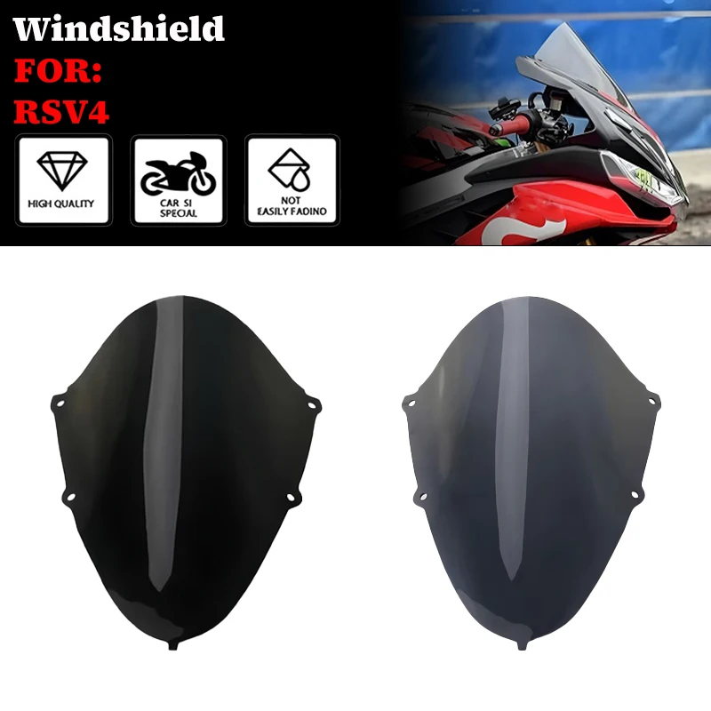

Motorcycle Wind Windshield Windscreen Screen Fairing For RSV4 RSV 4 rsv4 2021 2022 2023 2024