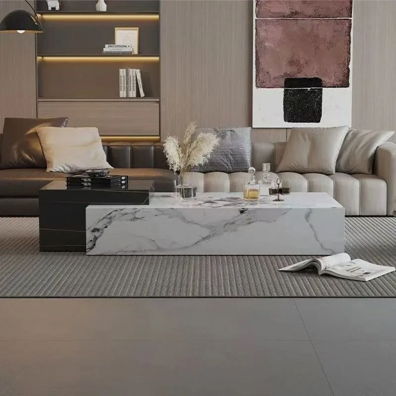 إطار طاولة القهوة الجمالية تصميم واضح طاولة القهوة الفاخرة الحديثة مجلة غرفة نوم ميسا سنترو صالون الأثاث الملحقات