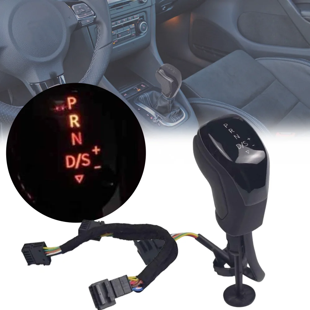 

Electronic Shift Handle LED Gear Shift Knob Red/White Light for VW Golf MK6 Passat Tiguan Jetta Polo Skoda Octavia Kodiaq LHD