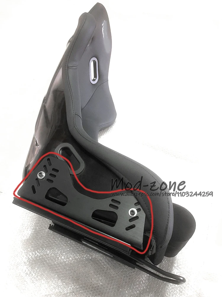 Universal Aluminum Alloy Side Mount L-shaped Brackets for Fixed Bucket Racing Seat 