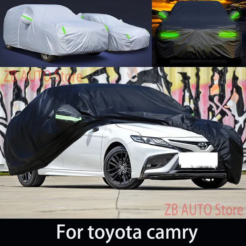 

Для toyota camry, уличный защитный полный автомобильный чехол, снежный чехол, солнцезащитный козырек, водонепроницаемый, пылезащитный, внешние автомобильные аксессуары