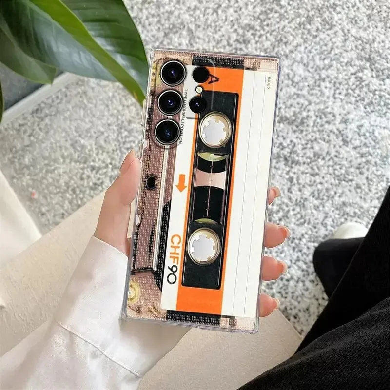 الرجعية الموسيقى أشرطة كاميرا لوحة دوائر كهربائية جراب هاتف لسامسونج A36 A26 A56 A16 A55 A35 A25 A15 A54 A34 A24 A14 A13 A53 A33 غطاء