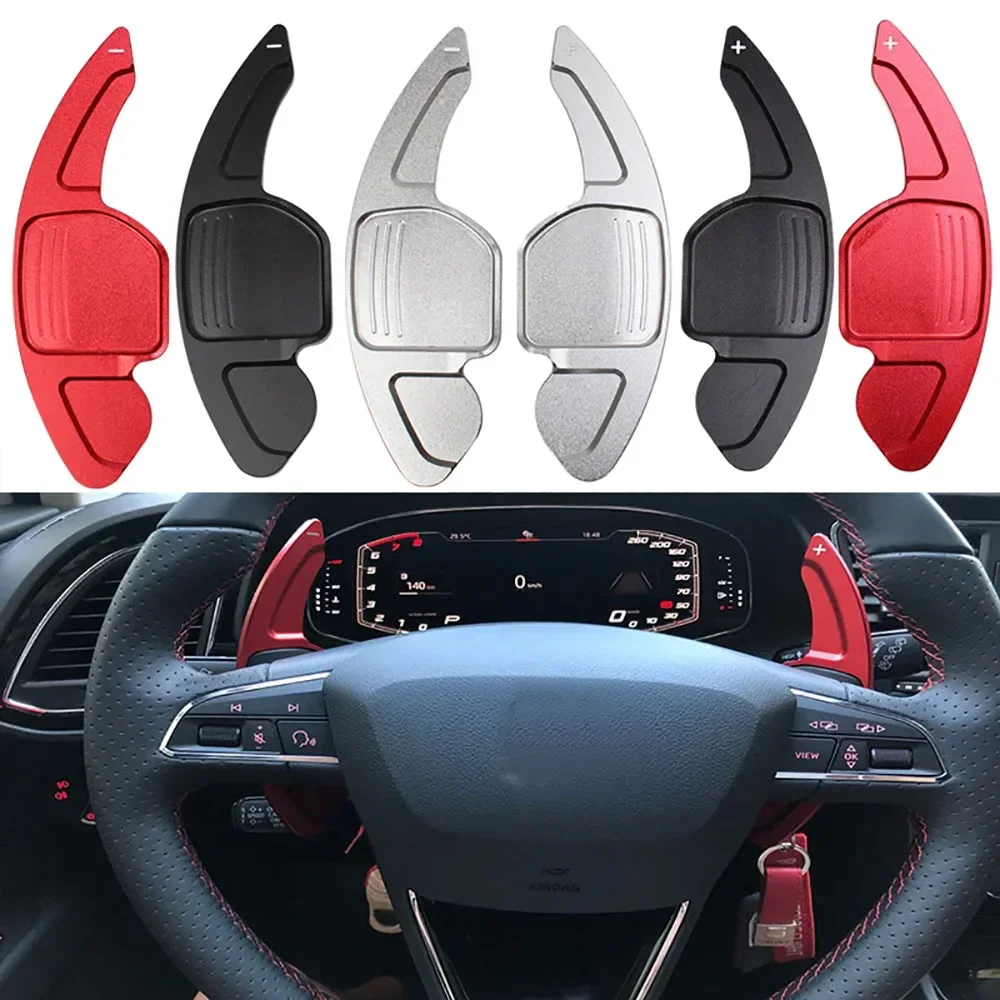 

for Seat Leon Cupra 5F Ibiza 6F Arona Ateca Leon ST Car Steering Wheel Shift Paddle Shifter car accessories tools