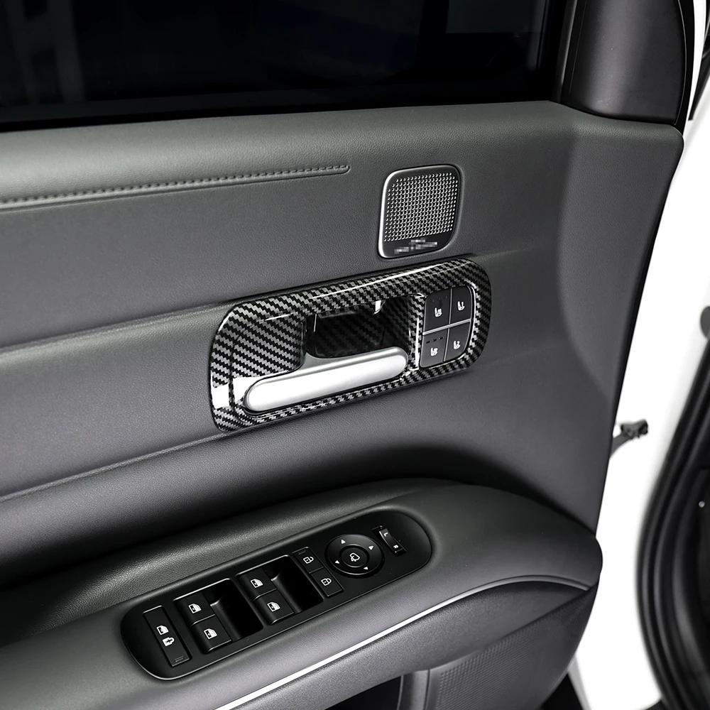 

4Pcs For Hyundai NEXO 2025 LHD ABS Car Inner Door Handle Bowl Frame Trim Cover Interior Mouldings Decoration Accessories