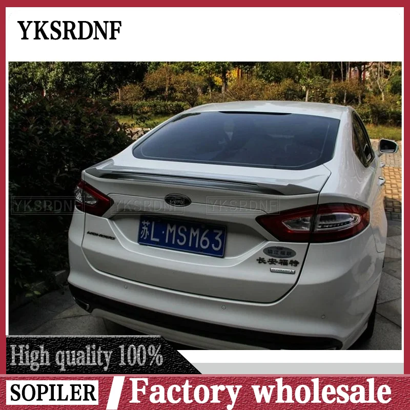 YKSRNF For Ford Mondeo/Fusion Car Decoration 2013 2014 2015 2016 2017 ABS Plastic Paint Painting Color Rear LED Spoiler