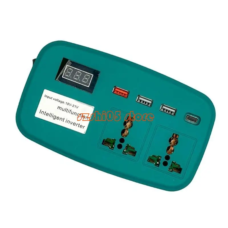 

781E Efficient Battery Inverter DC18V-21V Input with 220V and USB and Type C for Fan