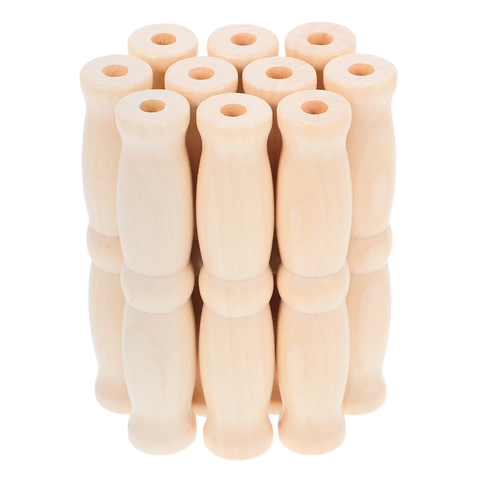 

10Pcs Wooden Carrying Handle for Pails Ergonomic Grip for Water Buckets Baskets Galvanized Steel Plastic Containers Repair Part