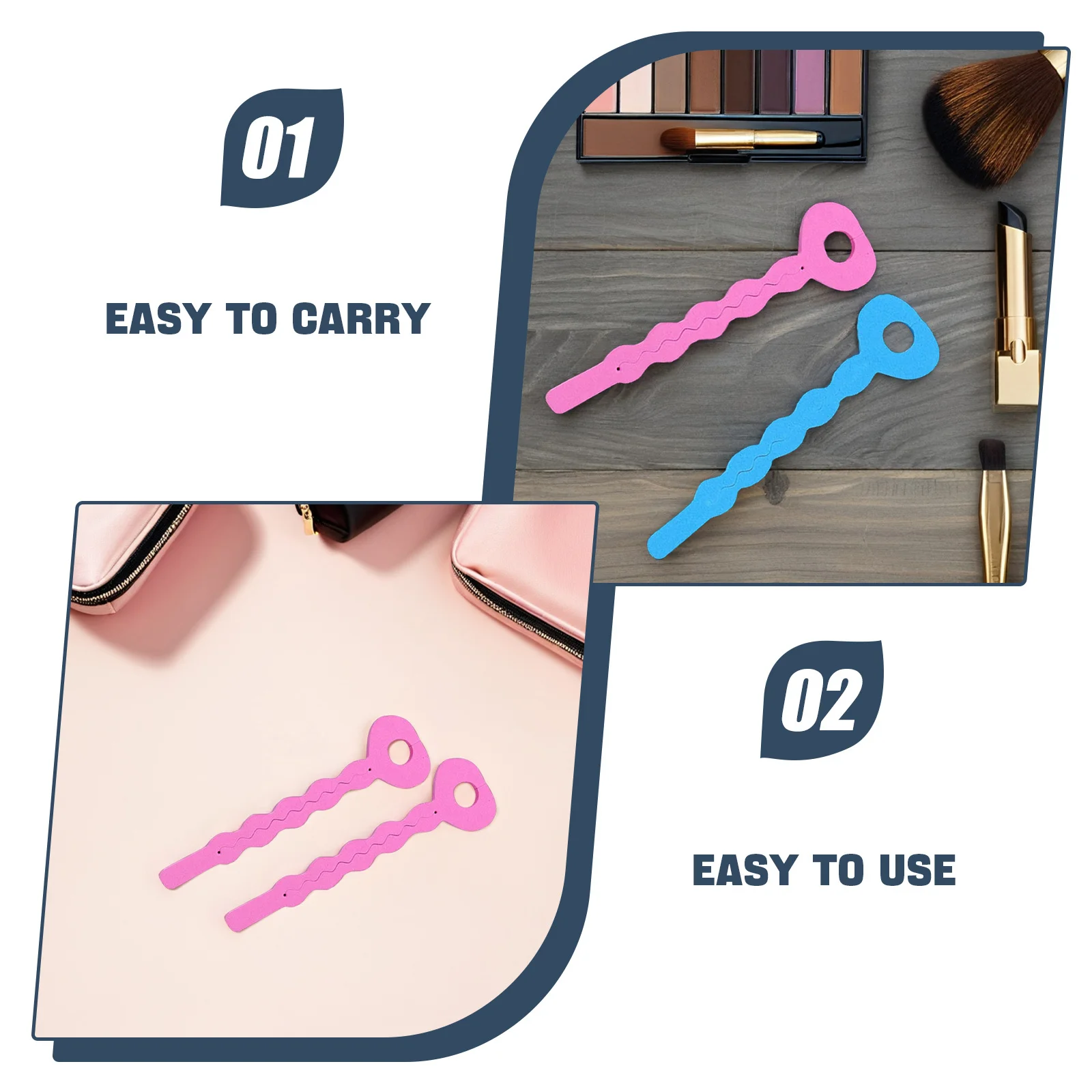 24 szt. Gąbkowych wałków do włosów, lekkie, przenośne, mały rozmiar, lekko podgrzewane suszarką do trwałych, mocnych fal, wałki do włosów.