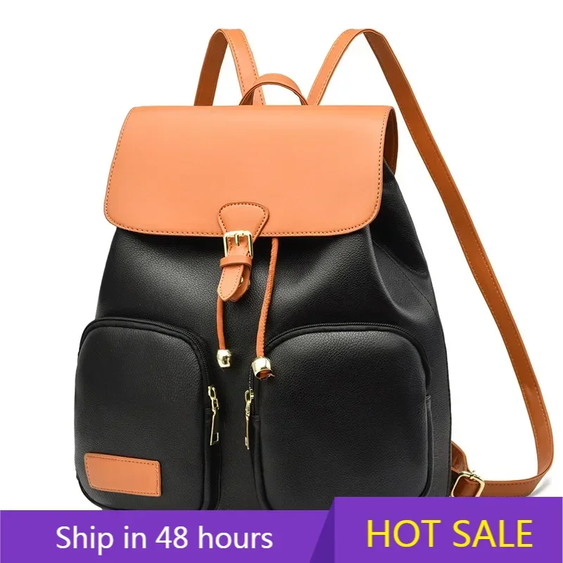 

Ladies Backpack Design High Quality Leather Women Bag Fashion School Bag Multifunctional Large Capacity Travel Backpack