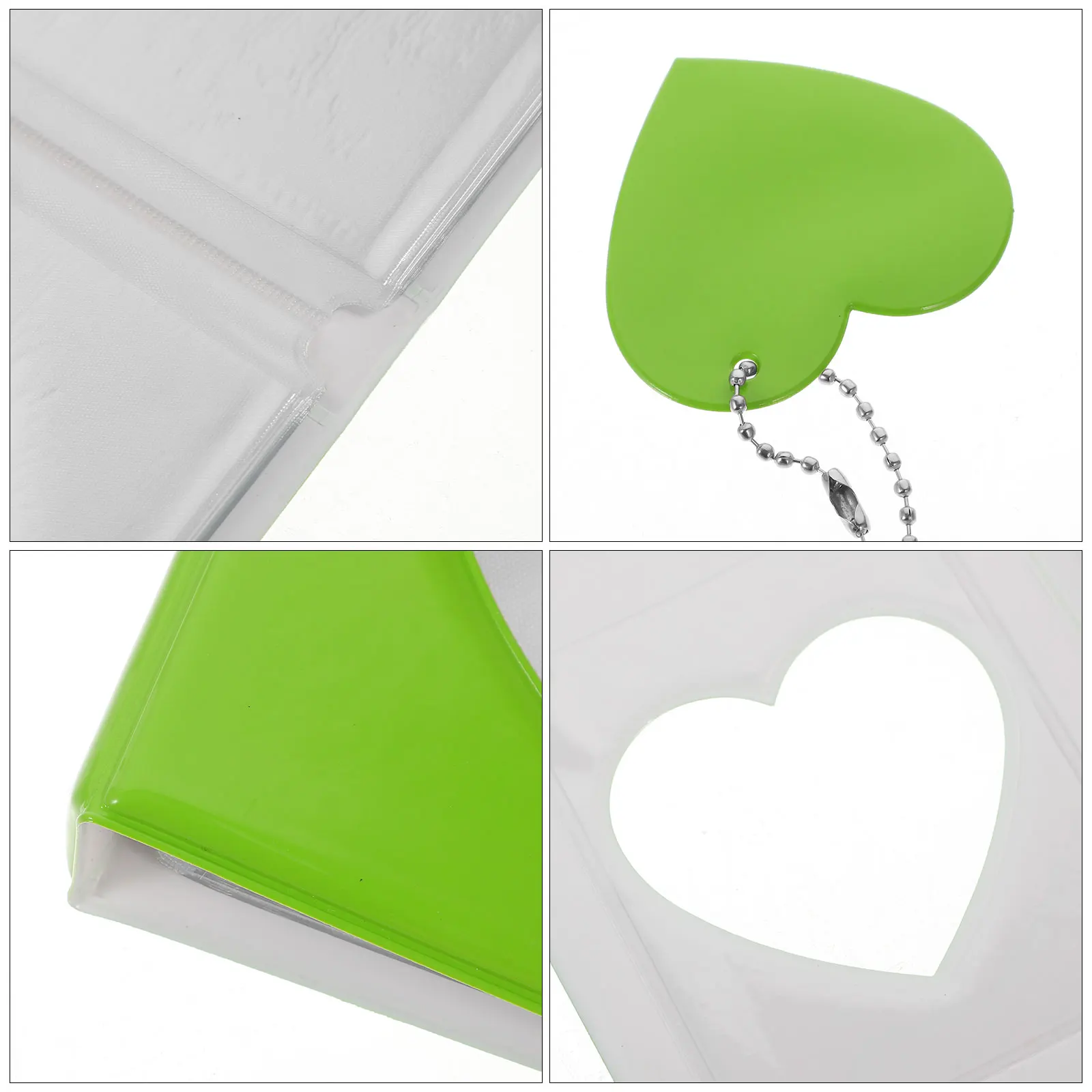 

Mini Heart Shaped Photo Album 3 Inch PVC Cute Design Gift Picture Holder Storage Family Photos DIY Crafts Photocard