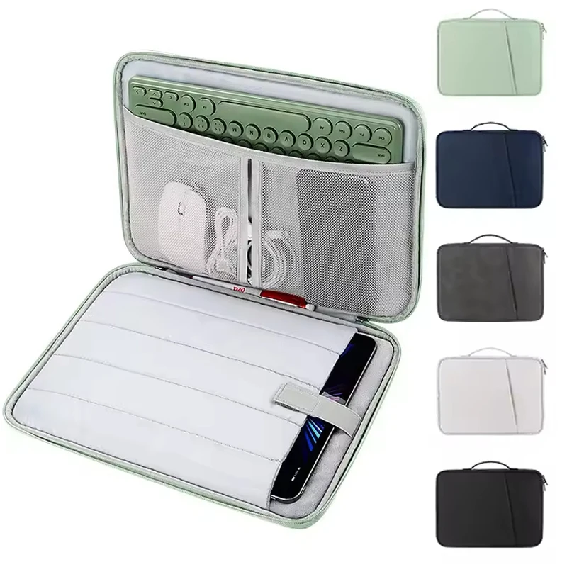 Soft Laptop Handle Bag 11 13 Inch Waterproof Shockproof Sleeve Case For MacBook Air M4 M3 M2 Notebook Protective Pouch Storage