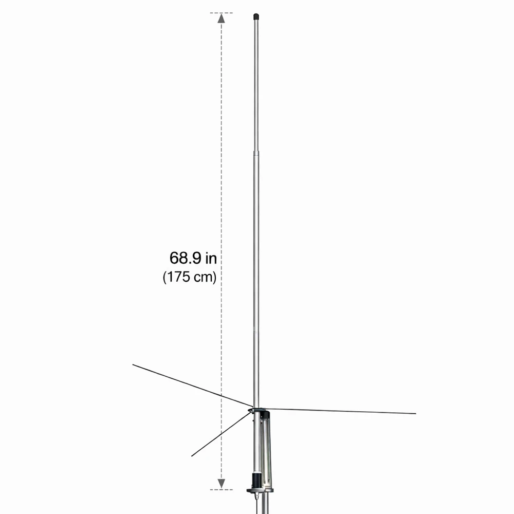 95.5Mhz-100.5Mhz GP200 1/2 Wave FM Transmitter Antenna,High Gain Outdoor Base Station Antenna 10M Cable, PL-259 100W view 2
