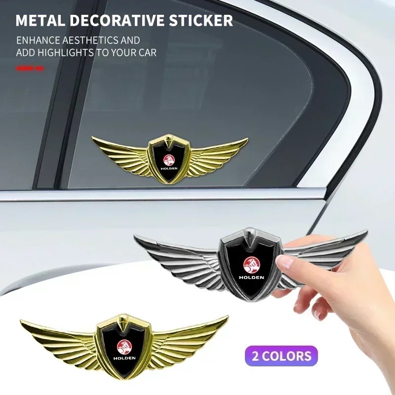 Car Styling 3D Metal Wings Trunk Side Window Body Sticker Decals For Holden Astra Commodore Cruze Monaro Colorado Accessories