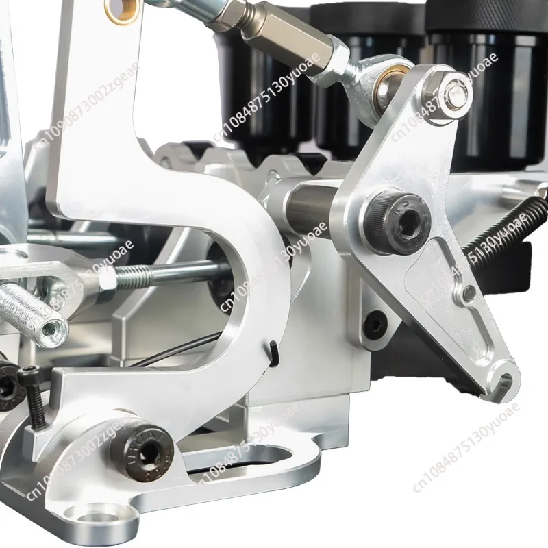 Racing car master cylinder pump hydraulic clutch offset 3 pedal floor type aluminum brake pedal box sleeve