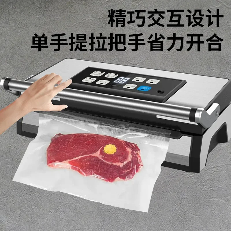 Commercial Double Heating Wire Vacuum Packaging Machine Automatic Food Sealer for Fresh Keeping ISO Certified Factory Direct