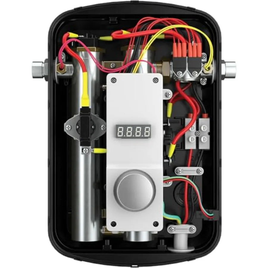 سخان مياه سكني بدون خزان 240 فولت مع غرفة تسخين RTEX13 باللون الرمادي لإمدادات المياه الساخنة المستمرة في التطبيقات المنزلية #3