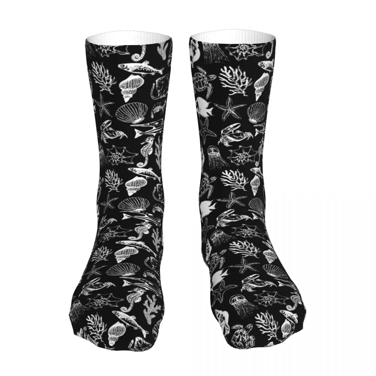 Funny Ocean Life Pattern Starfish Woman Socks 2022 Female Sport Socks