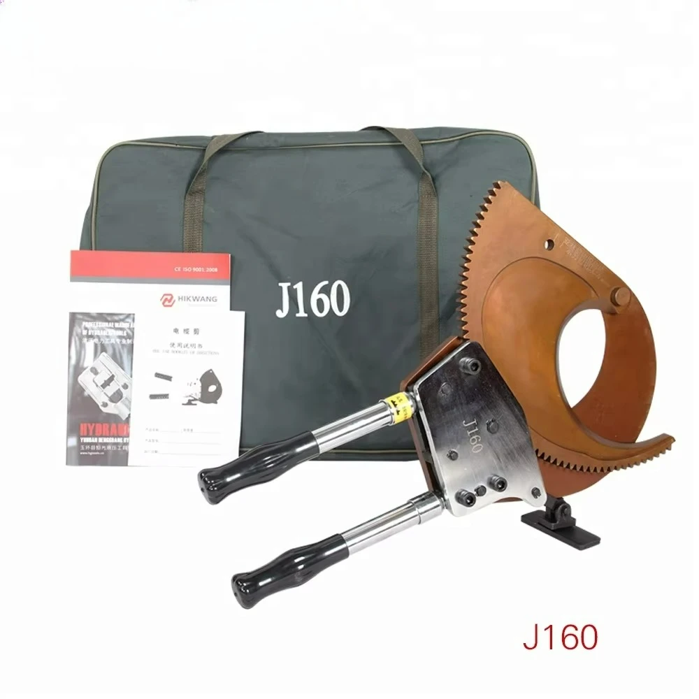 4-Core Cable Cutter J160 Heavy Duty Hand Copper Aluminum Armored Ratchet Cable Cutter Manual Cable Cutter