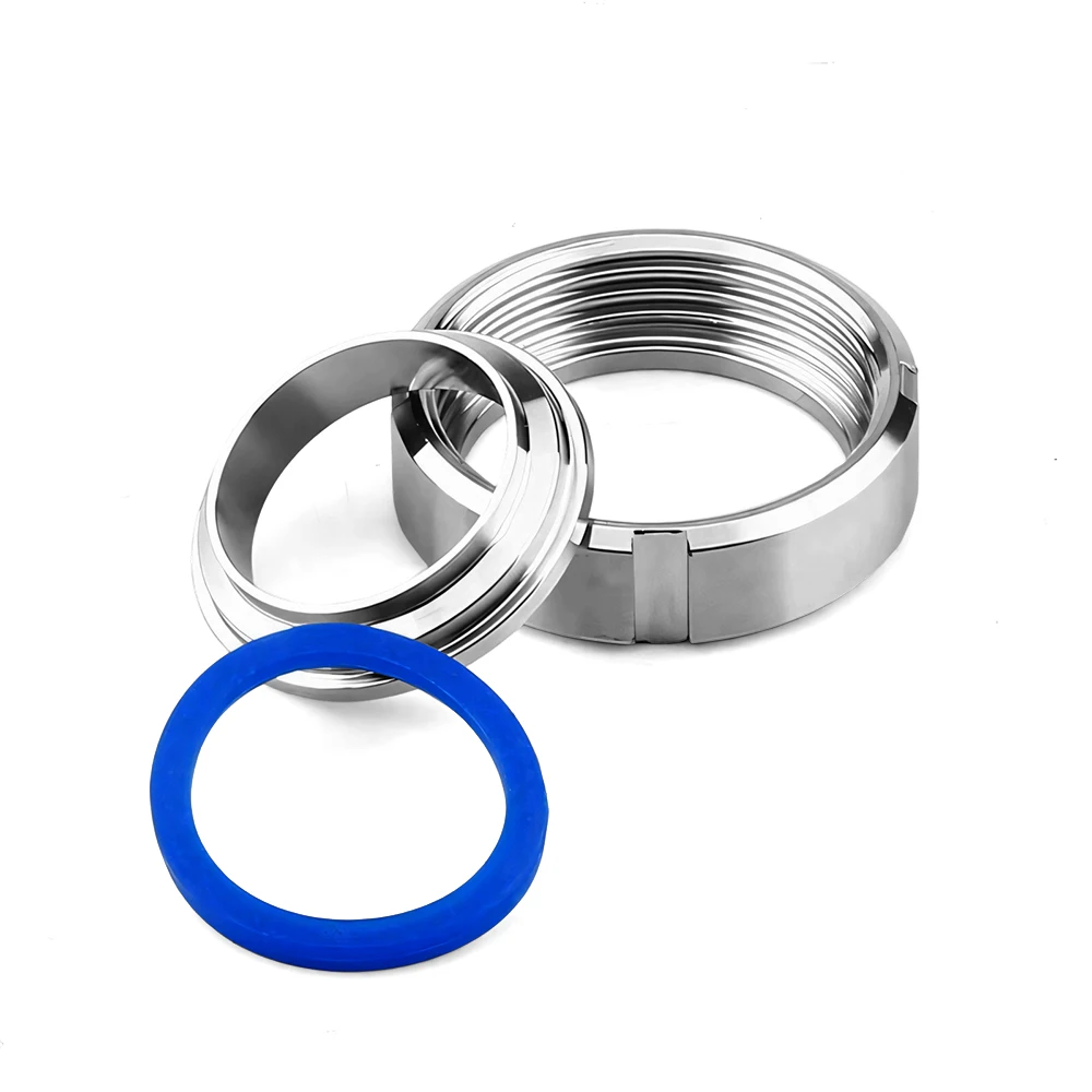 Hygienische SMS Stufendichtung aus Silikon, blau, lebensmittelecht, O-Ring-Dichtungsscheibe 38 51 63 76mm für SMS Gewindeanschlüsse – Detail 4