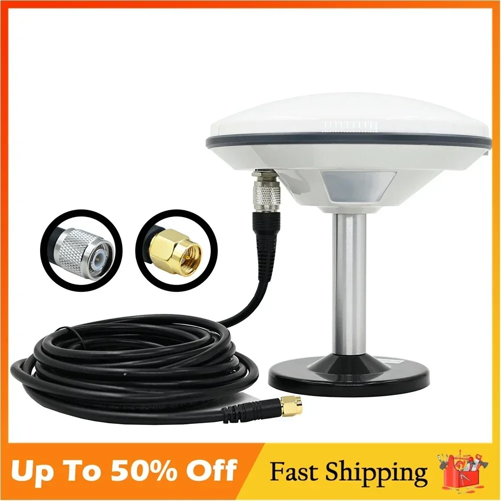 

Long Range GNSS Antenna QT151+M90SD+Cable SMA High Gain and Beam Width RHCP Polarization Minimizing Measurement Errors