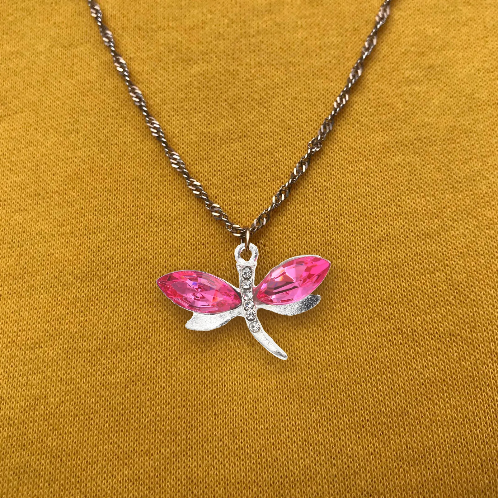 

30Pcs Dragonfly Shape Charms Premium Alloy Rhinestone Resin DIY Jewelry Pendants Earring Necklace Keychain Making Accessories