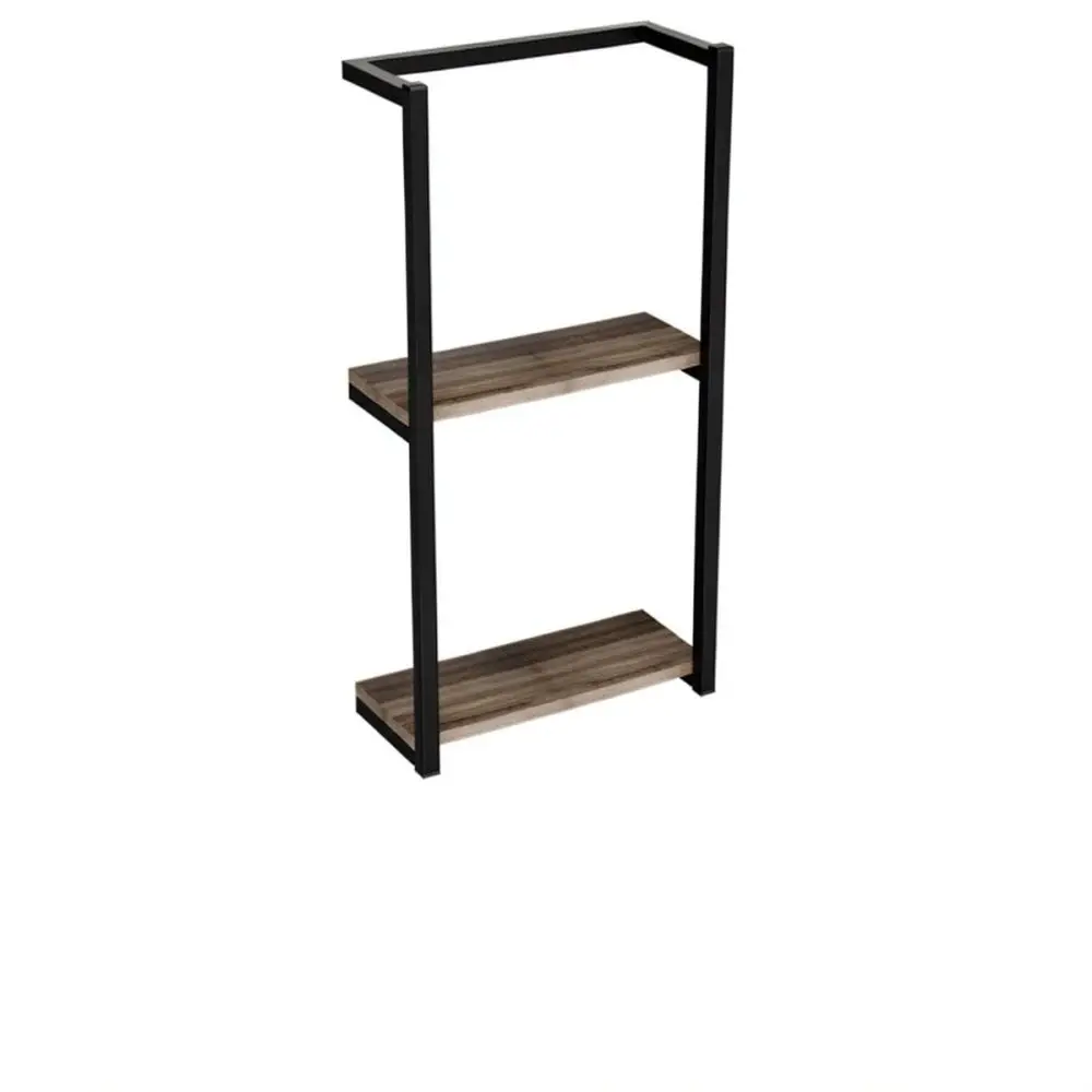 Modern Double Layer Wood Wall Shelf Bathroom Storage Organizer Rack Toilet Towel Holder Home Decor Furniture