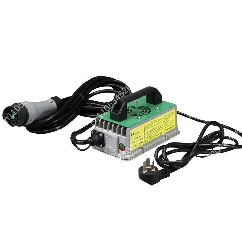 Waterproof 48V 15A Golf Cart Charger Compatible with Li-ion and Lead Acid Batteries Multiple Plug Options