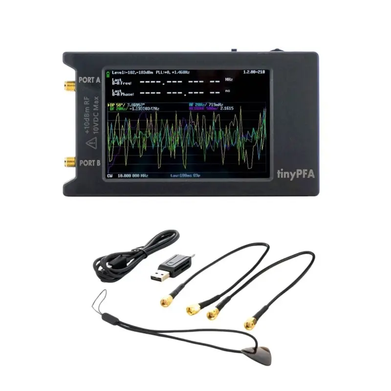 

ABMR-Tinypfa 1Mhz-290Mhz Phase Frequency Analyzer 4Inch Touchscreen Based On Nanovna-H4 Hardware For Measurement Of Deviation