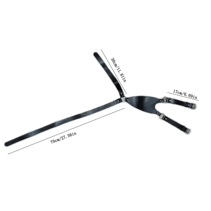 Sangle de Poitrine Punk en Cuir pour Homme, Ceinture SFP Réglable, brevGothique, Carnaval, ix, Accessoires de Costume