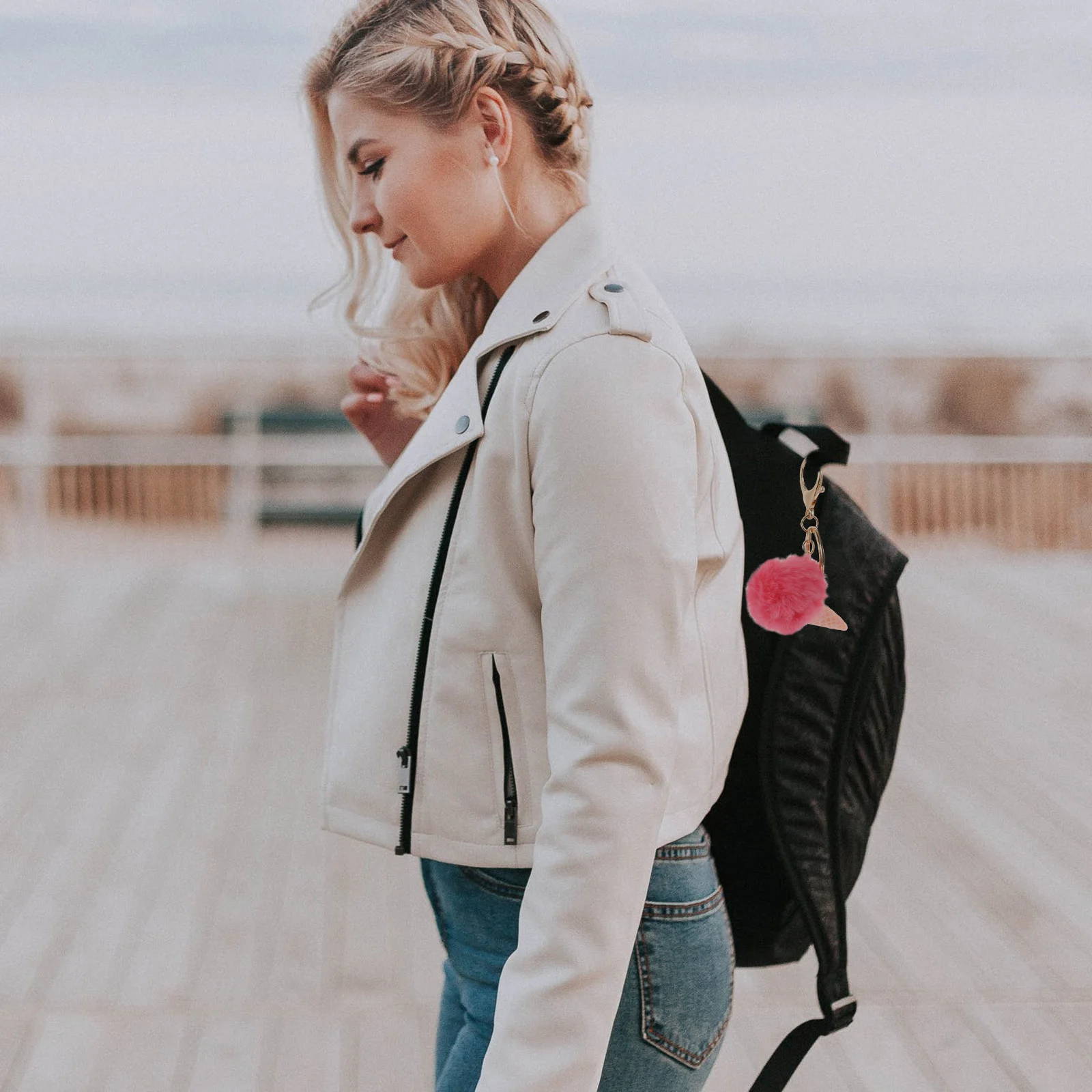 3 pezzi portachiavi gelato adorabili ciondoli per borse portachiavi decorativi appesi accessori leggeri per borse chiavi