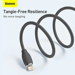 Baseus Jelly Liquid Silica Gel Fast Charging Data Cable USB to iPhone 2.4A