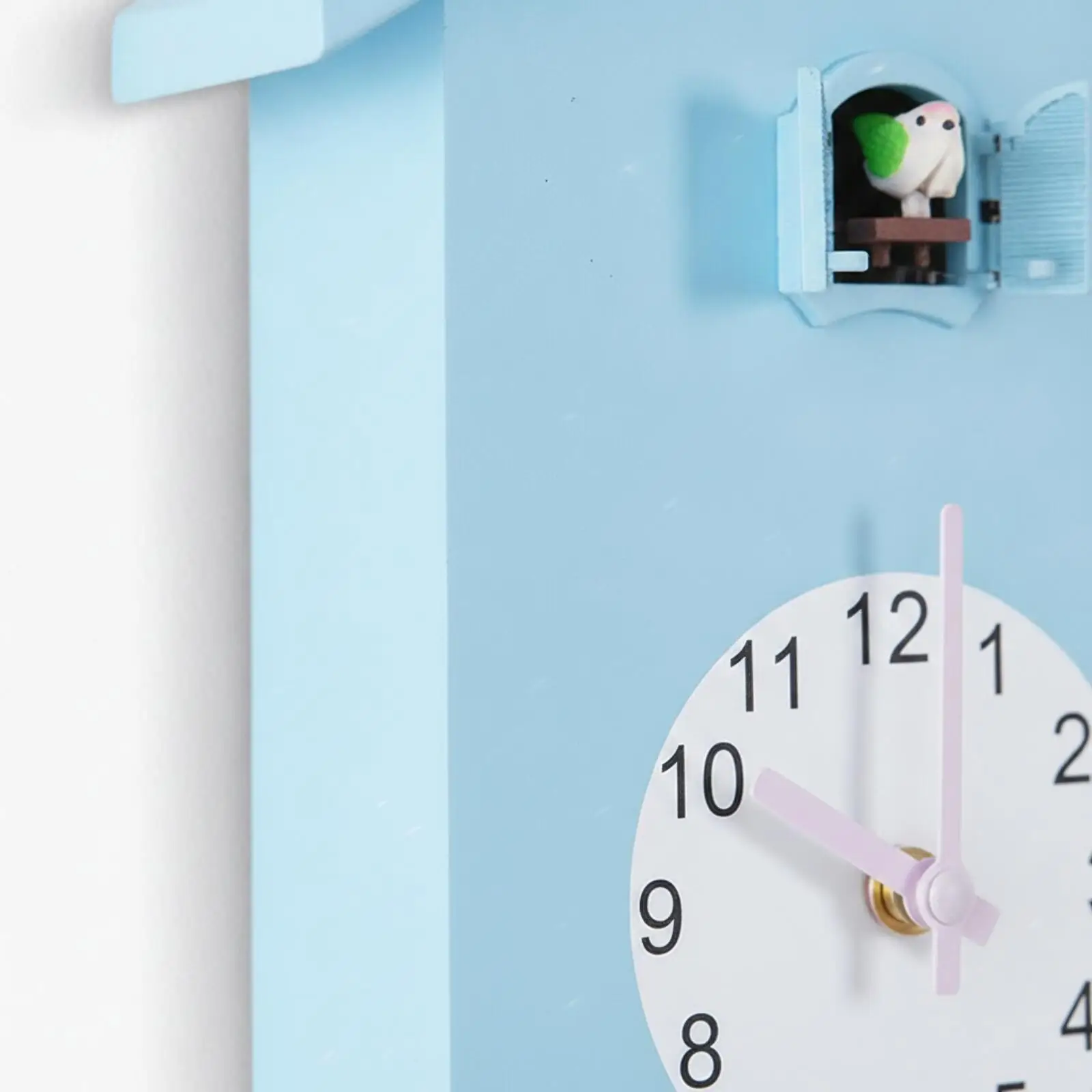 Cozy Cuckoo Wall Clock Analog Pendulum Design ABS Plastic Mounted Decor for Living Room Study Room Kids Room