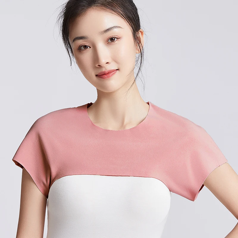 De Velvet Shoulder Protector Thin Section Protection Shoulder Cervical Spine Can Protect Arm Short Sleeve Warm Anti-chill Sleep