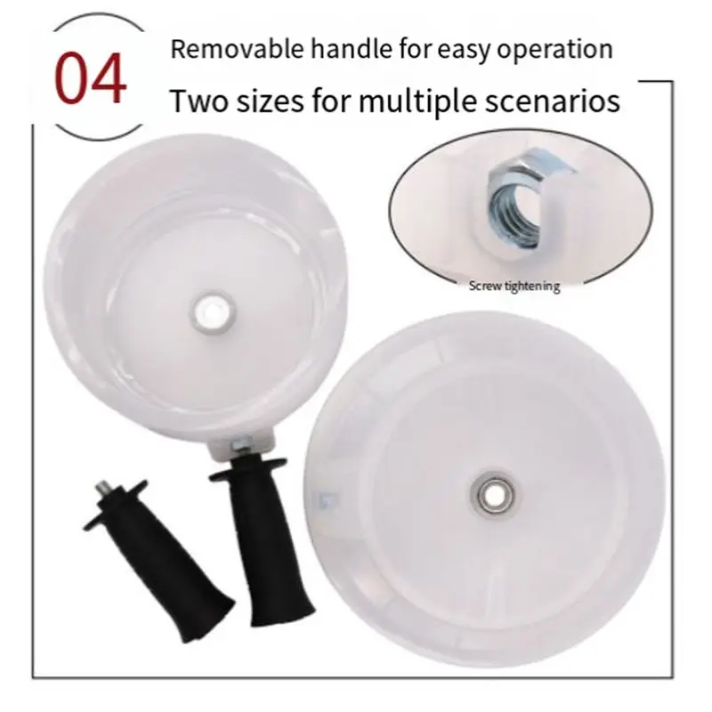 2Pc Electric Hammer Drill Dust Collector Hole Opener Dust Collector Cover Dustproof Hole Saw Drill Bit Cover With Handle