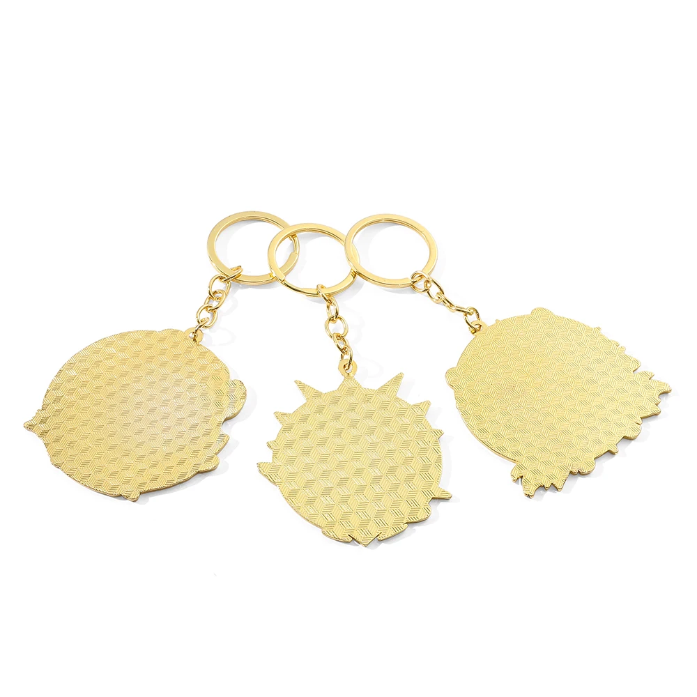 Game Anime Genshin Impact Figure Enamel Keychain Hu Tao Xiao Metal Keyrings for Car Key Backpack Key Holder Pendant Accessories