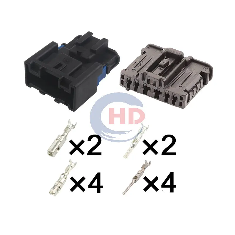 

1-20 sets 6 Pin HDC6MX05F 6-Pin Rear Taillight Lamp Plug Connector Socket 98825-1061 98821-1061