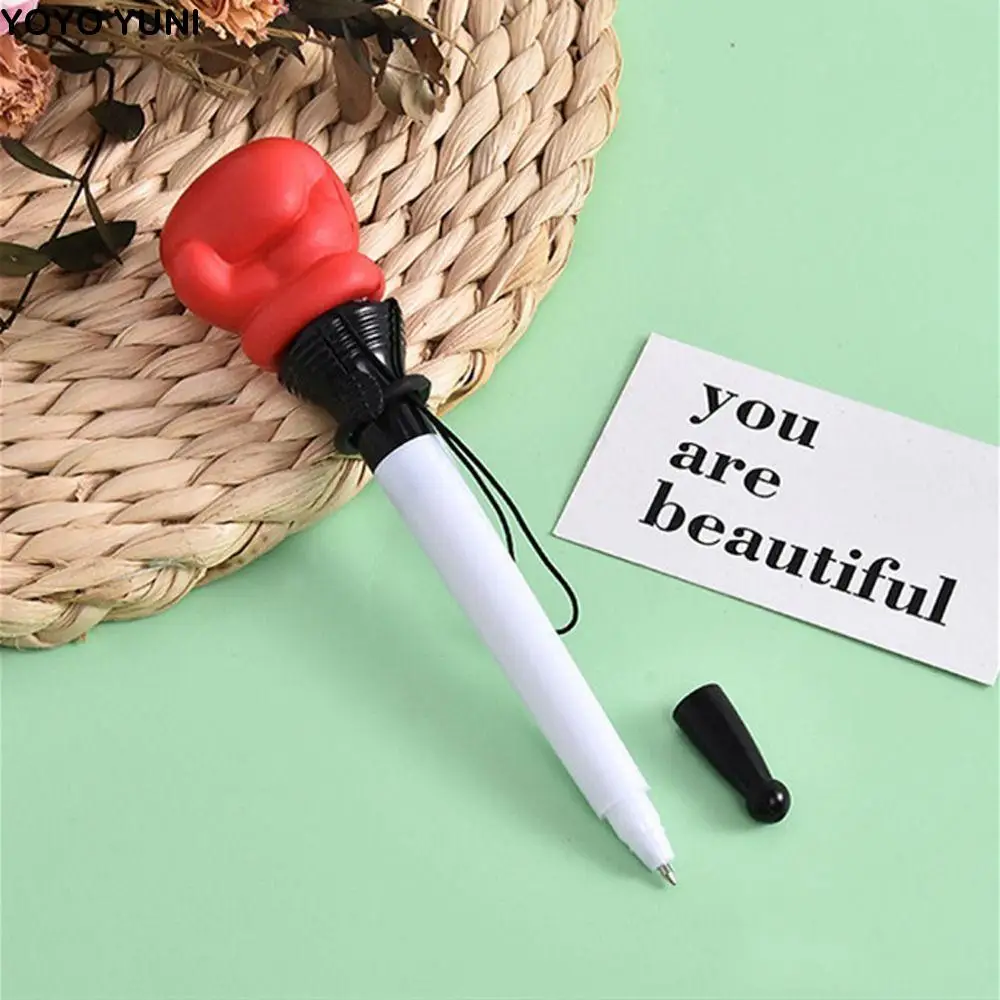 

Creative Smooth Writing Bouncing Ballpoint Pen Funny Shape Cartoon Boxing Glove Pen Kawaii Signing Fist-shaped Pen Stationery