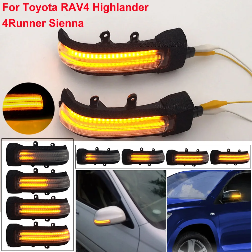 Side Mirror Indicator Dynamic Turn Signal LED Light Toyota RAV4 XA30 Vanguard Previa Estima Alphard Vellfire Noah Voxy 4Runner