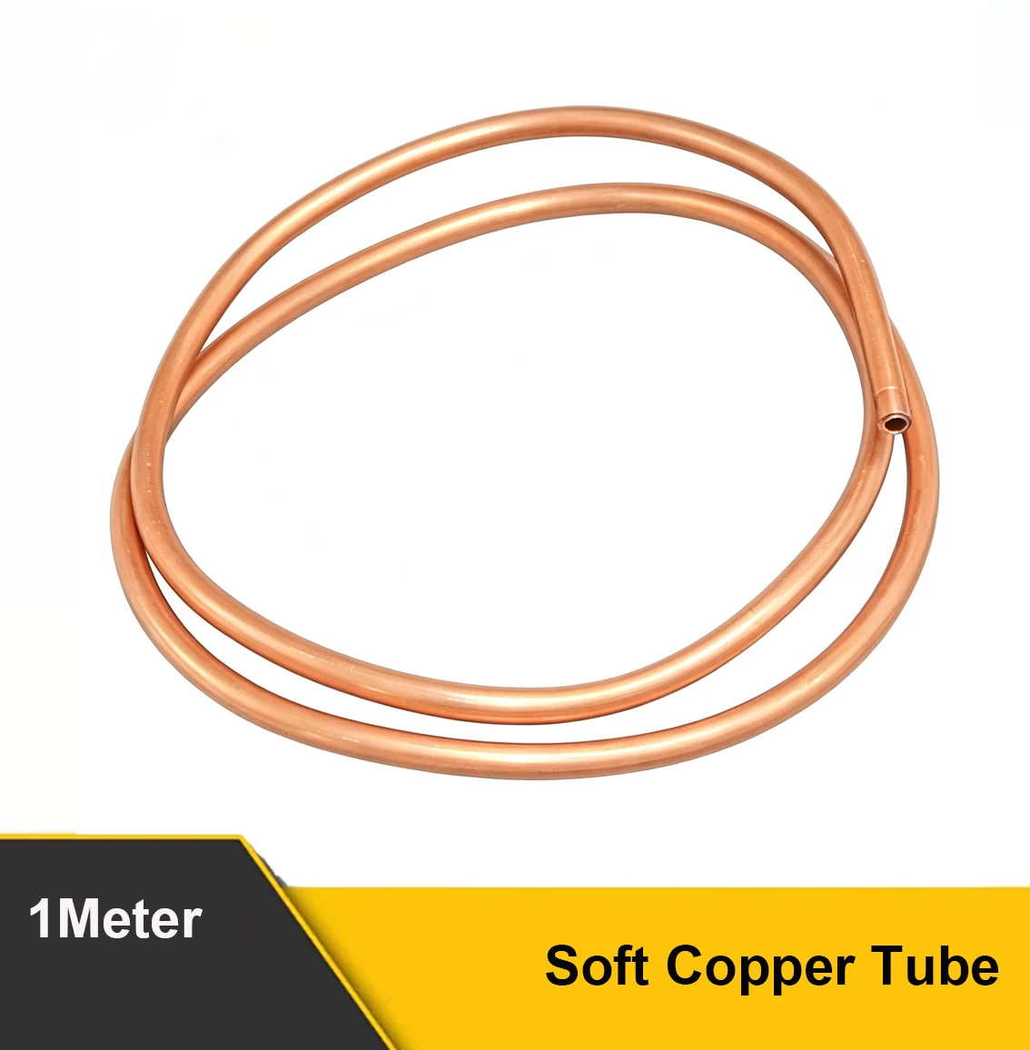 1Meter Soft Copper Tube Used Heat Dissipation Tube For Mold/Industrial Instrument Water Cooling Circulation DIY Crafts