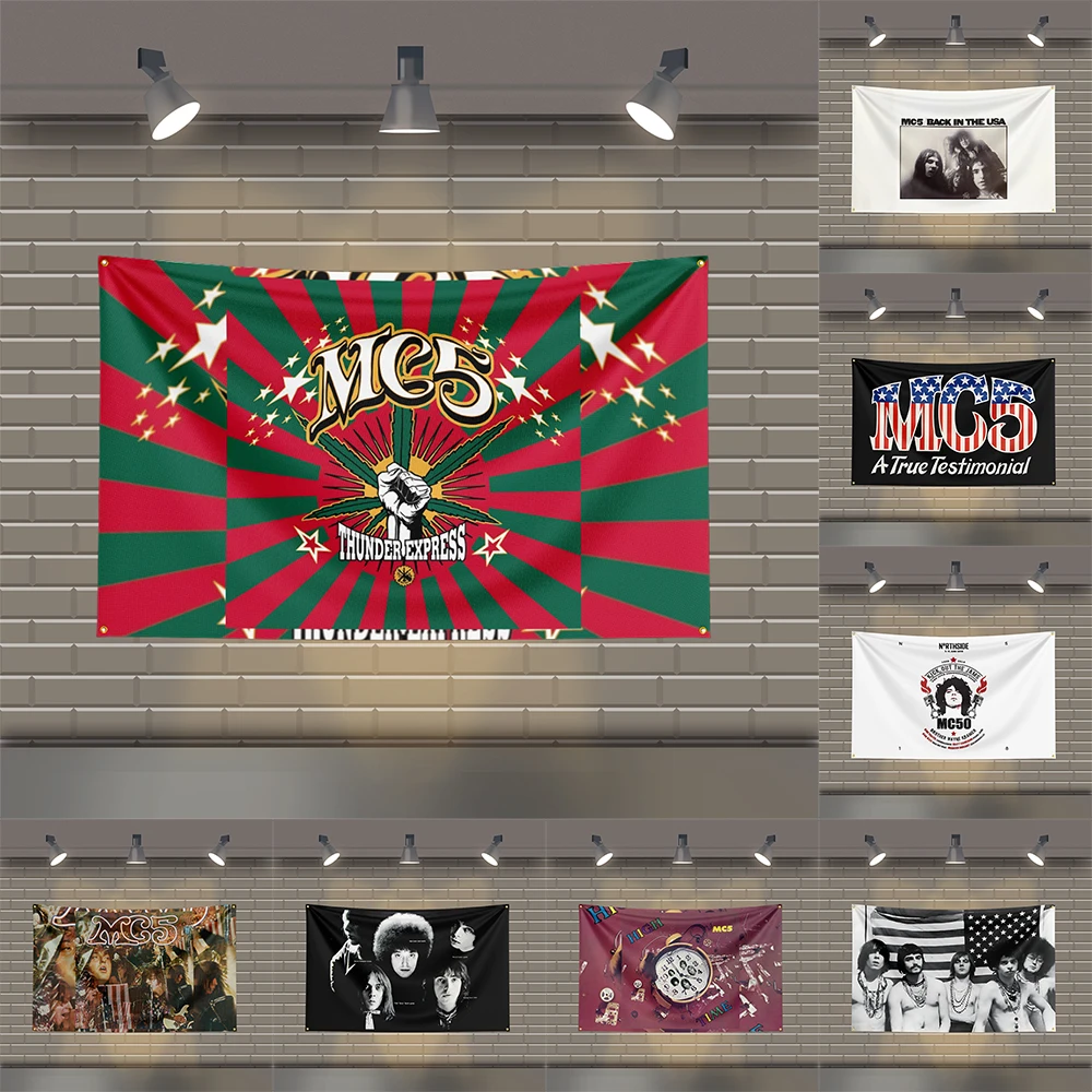 

3x5 Ft M-MC5s Heavy Metal Band Flag Rock Music Wall Banner for Bedroom Studio Bar Concert Outdoor Decor