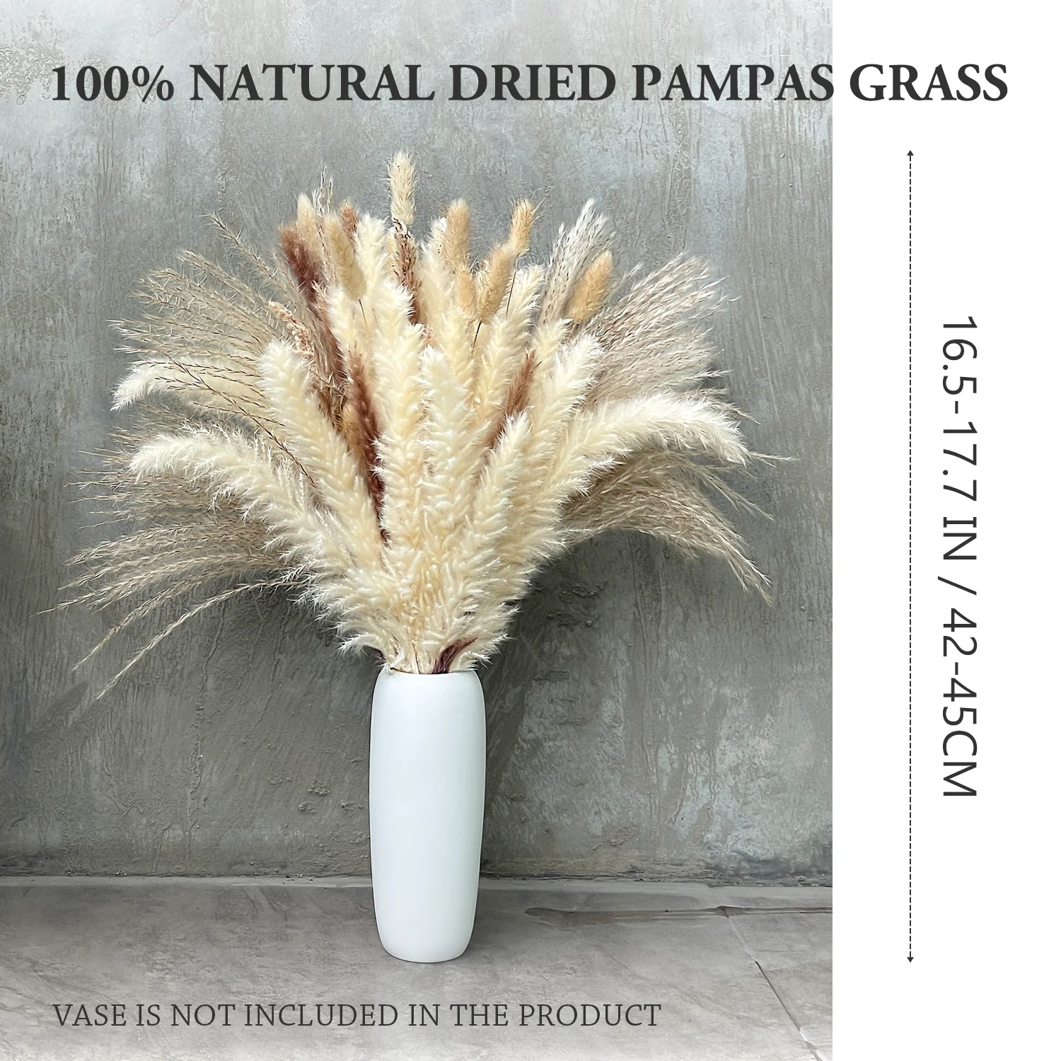 Dried Pampas Grass Decor, Natural Pampas Grass, Reed, Bunny Tails for Flower Arrangements Boho Home Wedding Party Décor