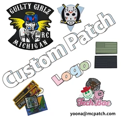 CUSTOM Patches Embroidery Patch Iron Sew Hook and Loop Patch for Clothing Hats Jacket Accessories Applique DIY Badge DECOR