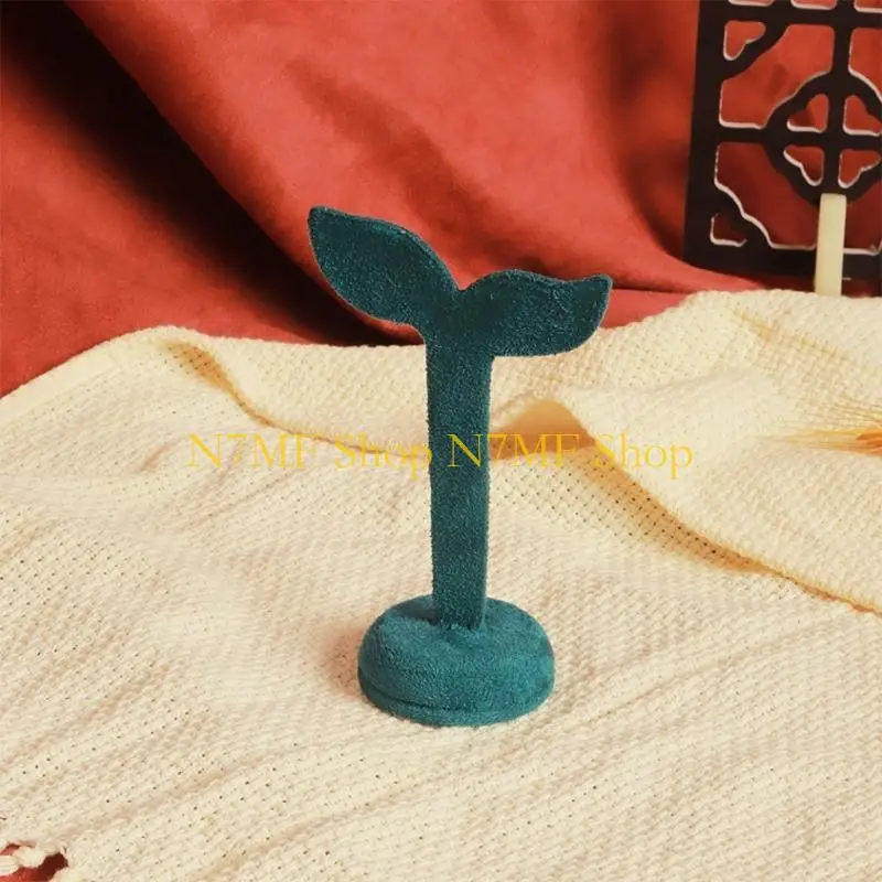 

N7MF Fabric Jewelry Display Stand for Earrings Rings Showcasing and Photography