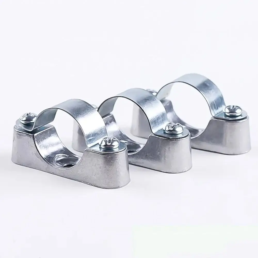 304 Stainless Steel Saddle Card Pipe Clamp With Screw Off-Wall Code 16mm-50mm Round Pipe Bracket Fixed Clip Hardware Fastener