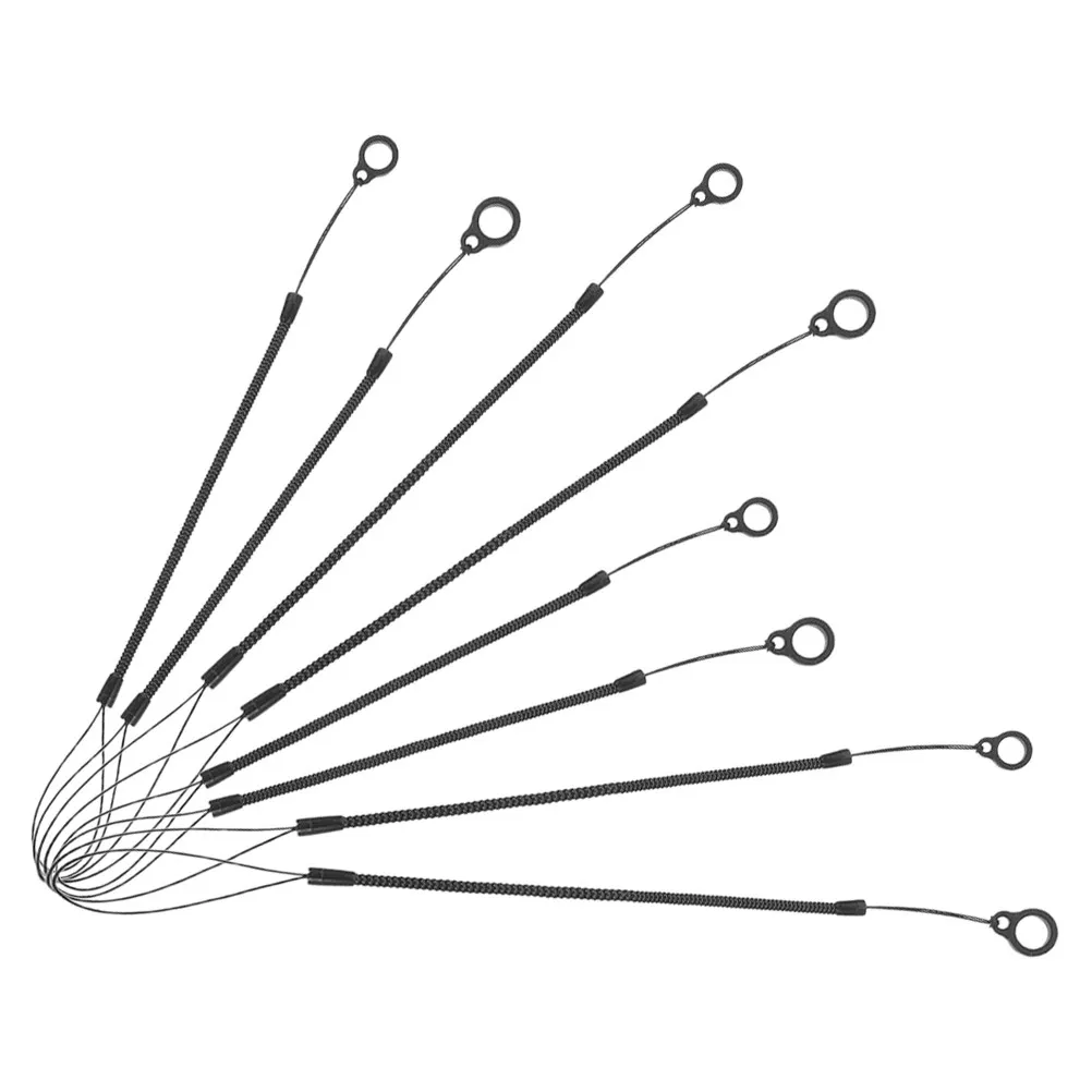 

8Pcs Stylus Pen Anti-Lost Lanyard Elastic Retractable Spring Rope Hanging Strap Mobile Phone Tablet Safety Rope Office School