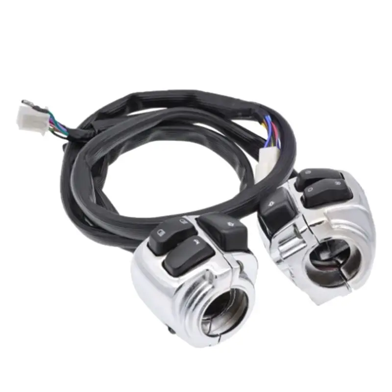 

A96E-Motorcycle 1Inch 25Mm Handlebar Control Switch Harness Horn Turn Signal Light Switch For Sportster Dyna Softail