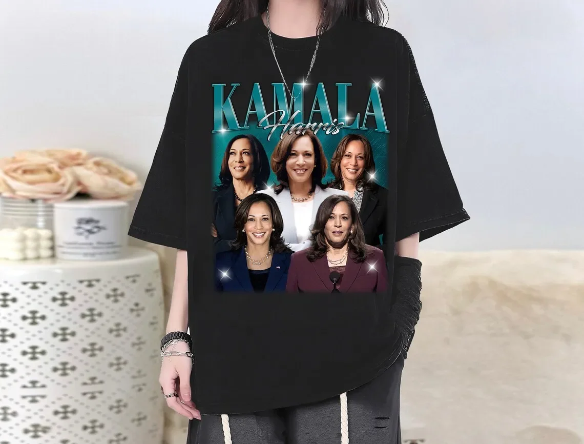 Kamala Harris T-Shirt   Tees  Homage Famous T-Shirt Casual T-Shirt New Shirt