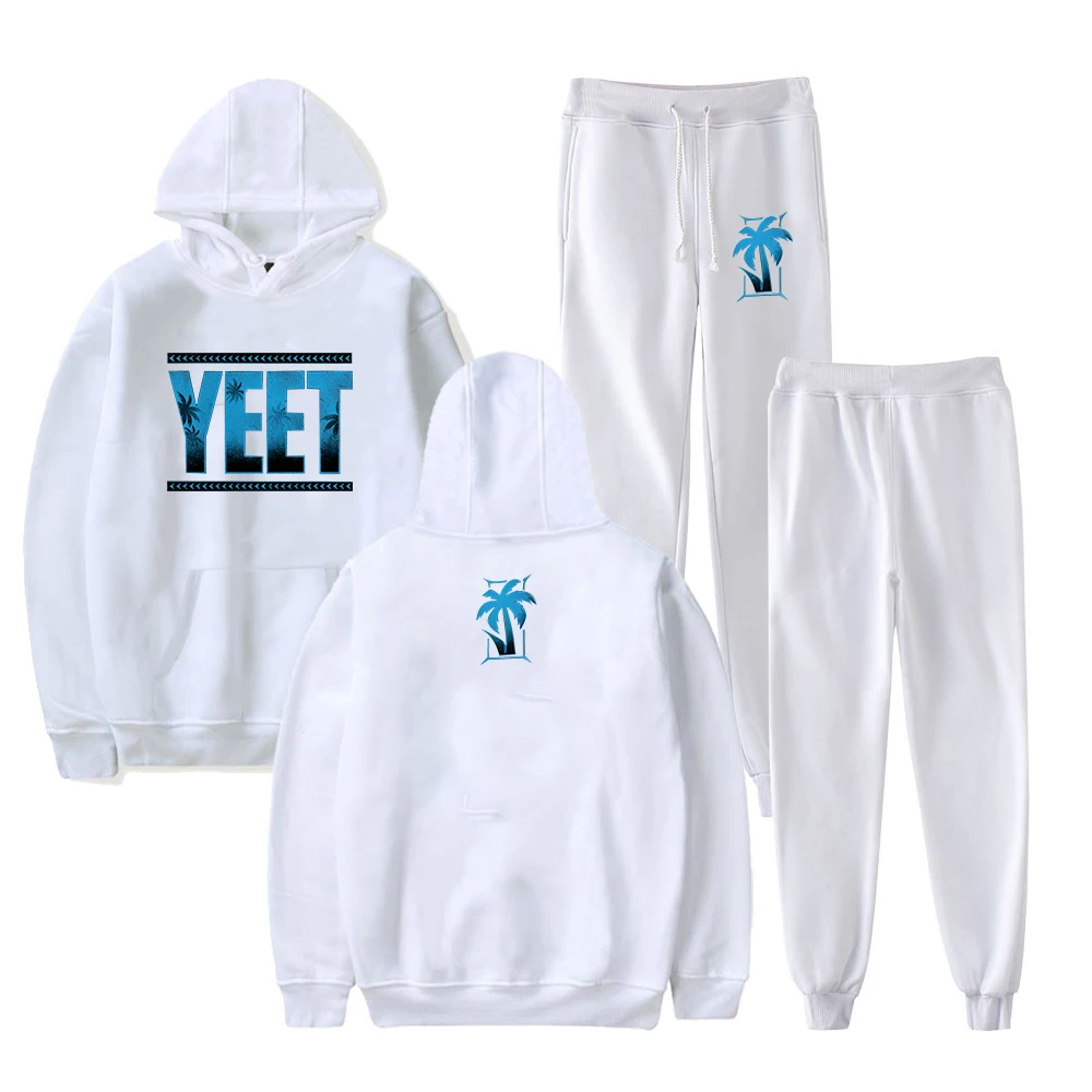 Jey Uso Yeet Pullover Hoodie Jogger Pants Two Piece Set Sweatshirts+Sweatpants Women Men's Set