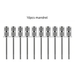 10pcs Nail Art Mandrel Bits 3/32