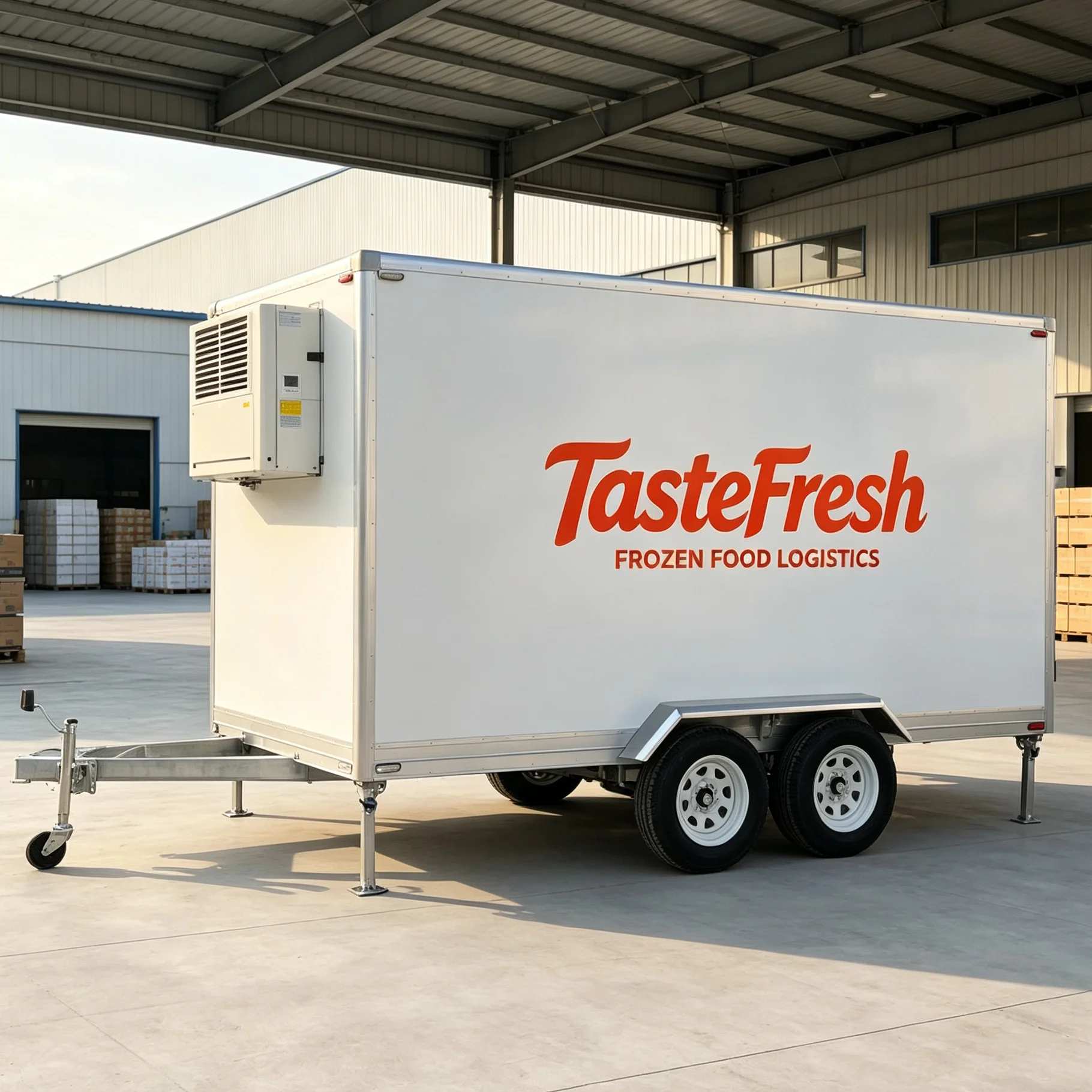 Mobile Refrigerated Cold Room Trailer With Temperature Control Freezer for Frozen Food Meat and Seafood Distribution
